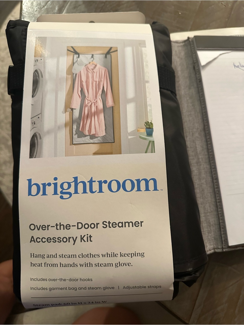 Brightroom Over-the-Door Steamer Accessory Kit - Black